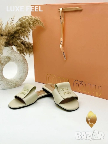 Tory Burch⚜️MIU MIU ⚜️ HERMES ⚜️ CHANEL⚜️Дамски Чехли , снимка 11 - Чехли - 54729256