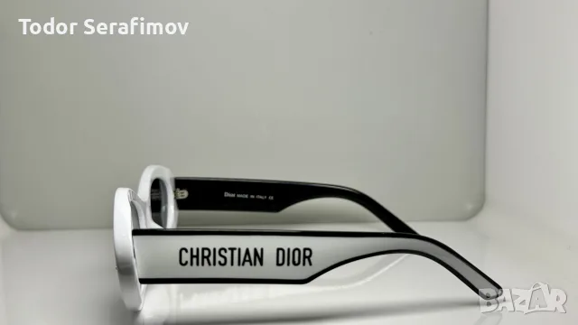Слънчеви очила Christian Dior CD Oval – Бели, снимка 2 - Слънчеви и диоптрични очила - 55612061