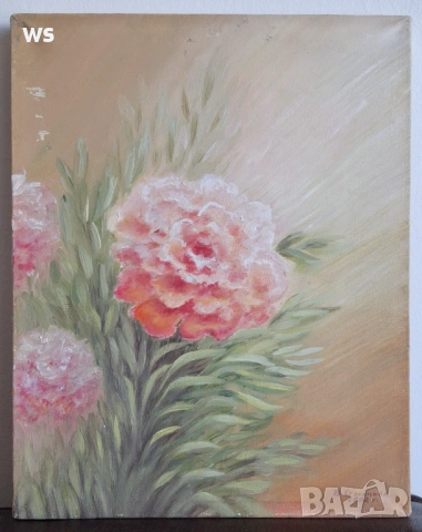 Стара картина, подписана - В. Столинова!, снимка 2 - Картини - 54369412