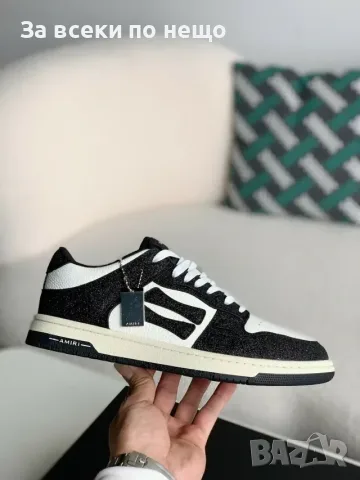 Amiri Skel Top Low Sneakers "Black/White" Мъжки Маратонки👟Дамски Маратонки Код ch20, снимка 6 - Маратонки - 55413229