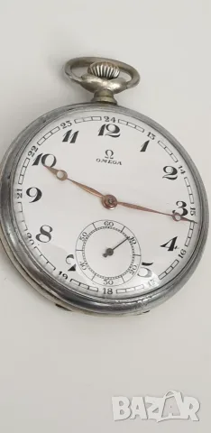 Джобен часовник Omega 1938 година, снимка 4 - Антикварни и старинни предмети - 55674951