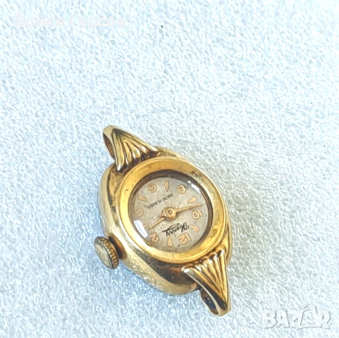 Швейцарски Дамски Винтидж часовник HENRY от 30-те   - 15 RUBIS. Позлатен .Работи перфектно