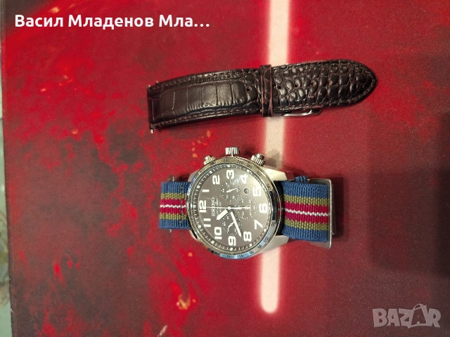 Часовник Seiko Chronograph Solar V175 0CG0 A0, снимка 3 - Мъжки - 54006694