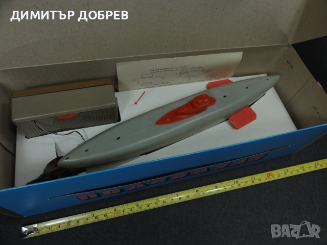 СТАРА РЕТРО СОЦ ЕЛЕКТРОМЕХАНИЧНА ИГРАЧКА ПОДВОДНИЦА, снимка 2 - Колекции - 54602041