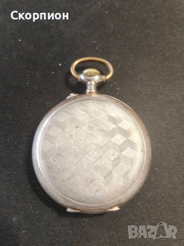 Швейцарски СРЕБЪРЕН джобен часовник 1925г. - SWISS MADE - ПРОМОЦИЯ, снимка 10 - Джобни - 48362081