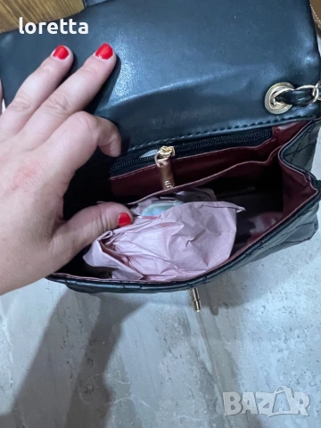 Chanel дамска черна чанта , снимка 5 - Чанти - 55269202