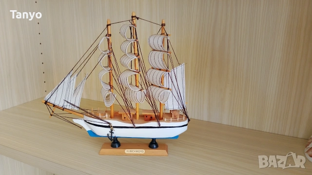 Макет на старинен кораб, снимка 3 - Морски сувенири - 55161301