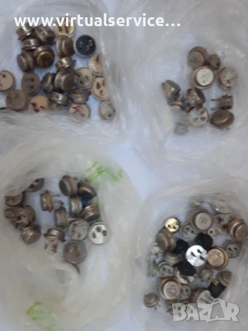 Руски трамзистори златно съдържание КТ803, 805, 808, 809, 903 и др.