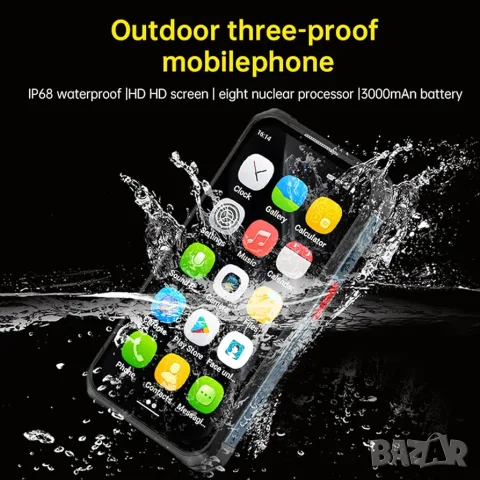 MaxO 4G Mini Rugged Cell Phone IP68 Waterproof 3.88" 6GB 128GB Android 12 Unlocked Smartphone, снимка 7 - Телефони с две сим карти - 55652635