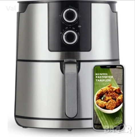 ФРИТЮРНИК С ГОРЕЩ ВЪЗДУХ /Air Fryer, снимка 4 - Фритюрници - 54671436