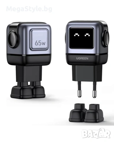 Зарядно устройство Ugreen - 65W, снимка 2 - Оригинални зарядни - 55207302