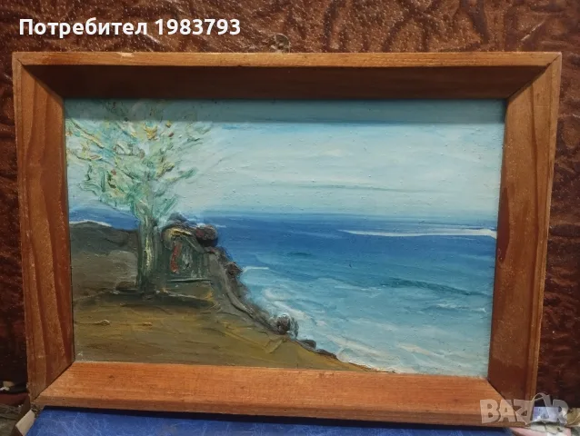 Красива морска картина 1991г.на Евгени Тодоров.