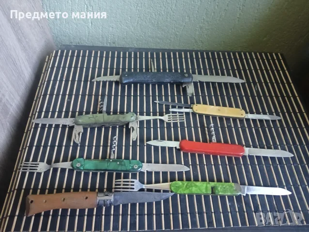 Ретро сгъваеми ножчета за реставрация или части 7 бр, снимка 4 - Ножове - 55445473