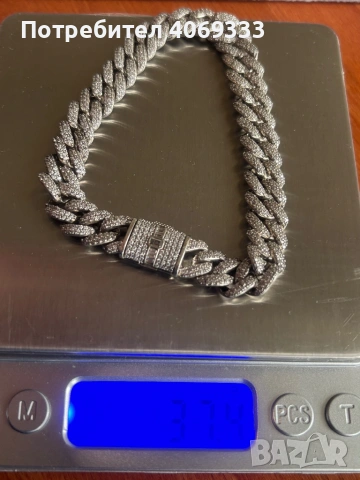 Сребърна гривна Монако 37.4 гр 925