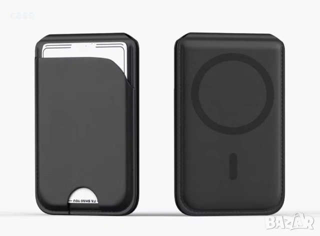 Магнитен кардхолдър картодържач cardholder magsafe за всеки модел смартфон с място за 6 карти