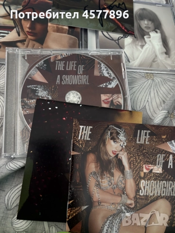 Taylor Swift The Life Of A Showgirl signed cd снимка 2 със сърце. , снимка 3 - CD дискове - 55172955