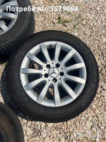Джанти с гуми за Mercedes 16, снимка 3 - Гуми и джанти - 54805864