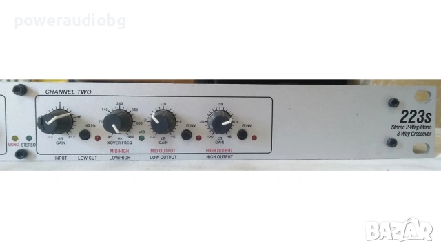 Професионален Кросоувър DBX 223S, снимка 3 - Ресийвъри, усилватели, смесителни пултове - 54906192