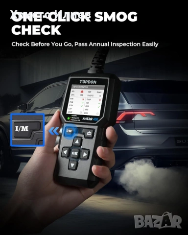 Автодиагностика Topdon ArtiLink 400 OBD обд OBD2 диагностичен инструмент диагностика, снимка 4 - Аксесоари и консумативи - 54276205