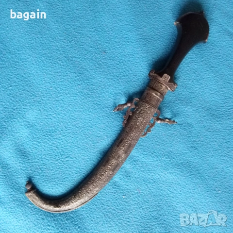Кама, ханджар, кумая, сребро., снимка 3 - Антикварни и старинни предмети - 54085925