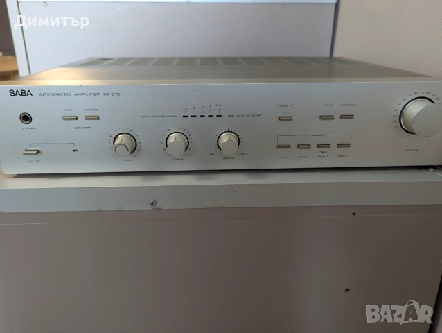 Продавам работещ стерео усилвател SABA MI 210, в комплект с аналогов стерео тунер SABA MT 200, снимка 2 - Ресийвъри, усилватели, смесителни пултове - 54410741