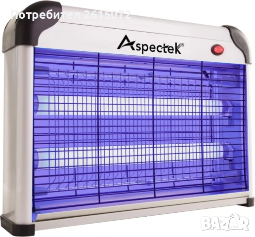 Aspectek 20W електронна лампа против насекоми, снимка 3 - Други стоки за дома - 55120403