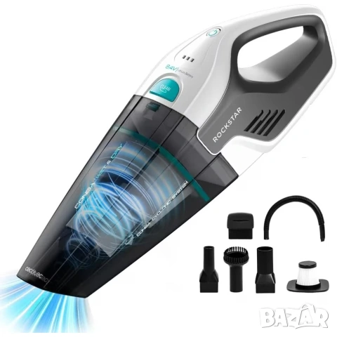 Ръчна прахосмукачка Cecotec Conga Rockstar Hand 08373, 50W, 4.5 kPa, Li-Ion батерия 8.4 V, 2500 mAh