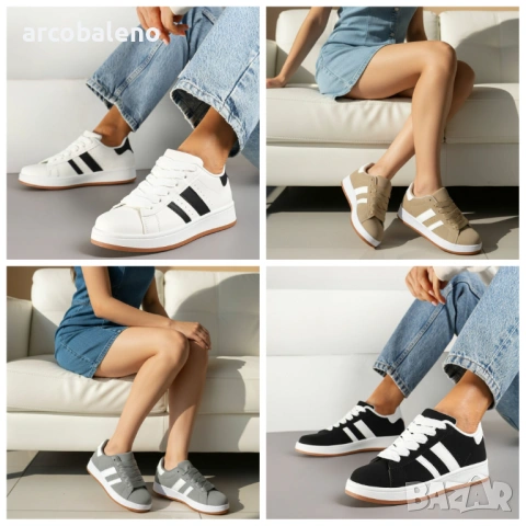 Дамски ниски маратонки, 4цвята 