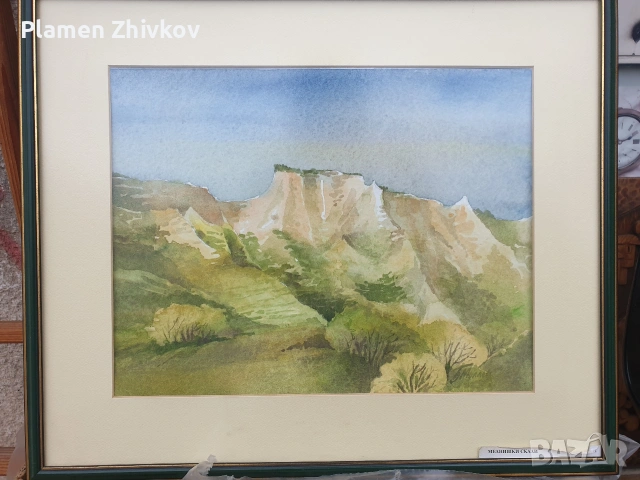 Акварел с размери : 43 см х 53 см , снимка 2 - Декорация за дома - 54275714