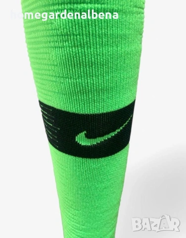 Nike футболни чорапи зелени унисекс размер 46-48 дишащи компресия поддръжка свод оригинални, снимка 3 - Мъжки чорапи - 54491548