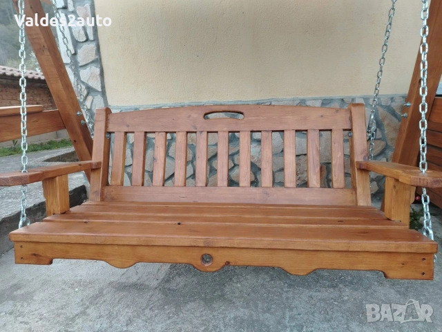 Градинска люлка от масив., снимка 5 - Градински мебели, декорация  - 46579540