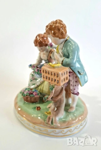 Порцеланова фигура - Carl Thieme Potschappel Dresden, Германия, снимка 4 - Статуетки - 54881534