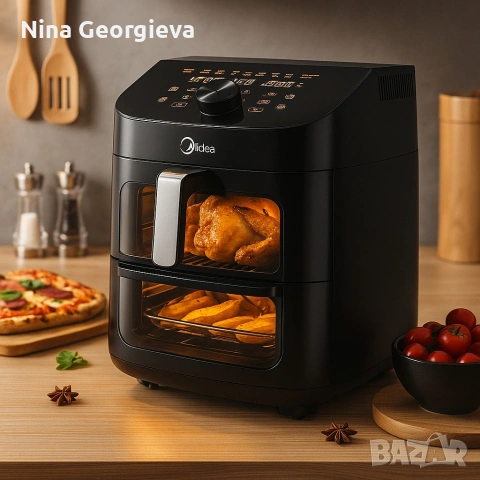 Еър Фрайър 2 в 1 - 11L - Midea MAD1100DADK