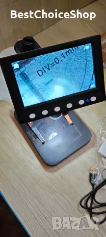 Цифров микроскоп DM7-Z01C – 4.3" LCD, до 1000x увеличение, снимка 5 - Друга електроника - 55415956
