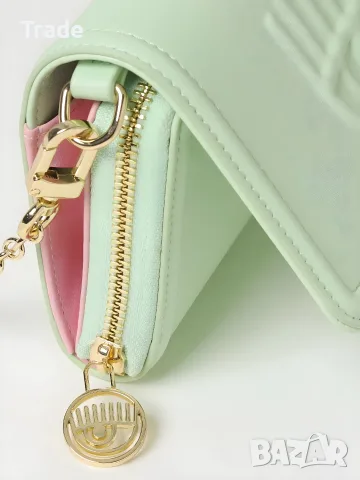Оригиналeн портфейл тип чанта за рамо и кросбоди Chiara Ferragni Намалена цена -37%, снимка 6 - Чанти - 55566956
