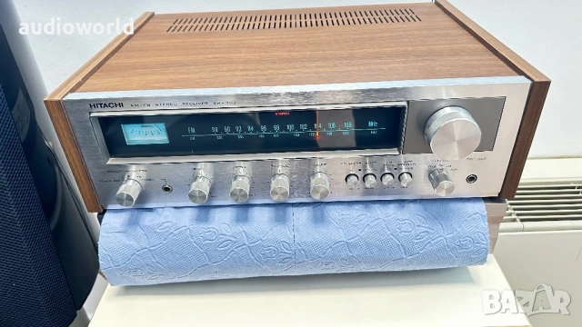 Hitachi SR-302, ресивър, усилвател, радио, колекционерски, снимка 4 - Аудиосистеми - 54631784