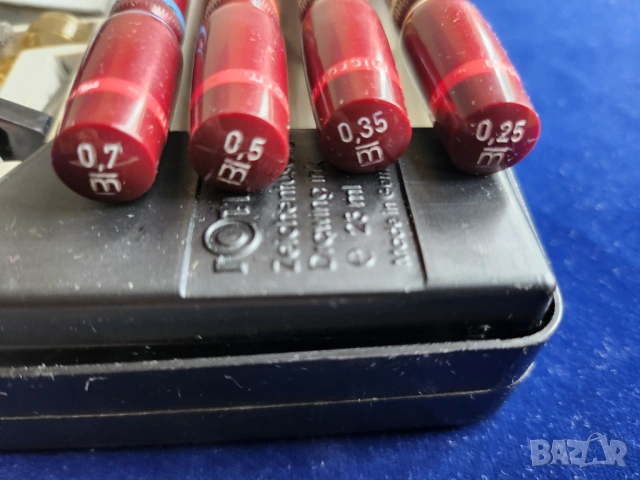 рапидографи немски Rotring mod.Micronorm 0,25/0,35/0,50/0,70 (+2,0)мм ,работещи,+ туш, снимка 3 - Ученически пособия, канцеларски материали - 54579290