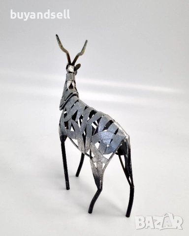 Метална скулптура Антилопа, снимка 6 - Колекции - 54038591