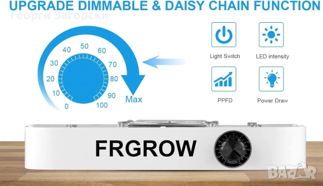 LED осветително тяло за отглеждане растения FRGROW 600W, снимка 5 - Градинска техника - 55075871