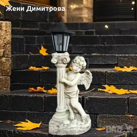 Соларна лампа ангел елегантна декорация за двор и градина, снимка 2 - Соларни лампи - 55703932