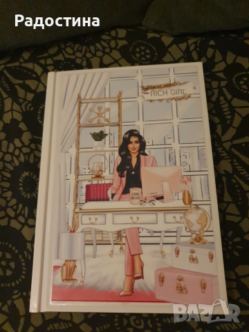 Луксозен комплект RICH GIRL PLANNER – Недатиран планер А5 и мотивационна картичка, снимка 6 - Други - 54903434