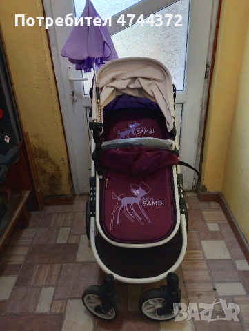 Детска количка Lorelli 3 в 1 "Miss Bambi", снимка 4 - Детски колички - 55099400