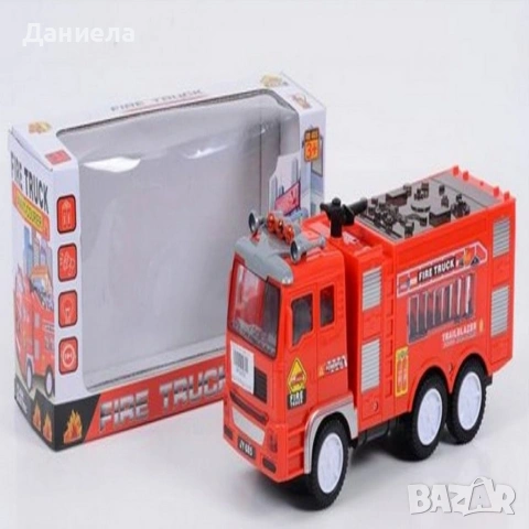 Пожарна кола със светлини и звуци Fire Truck, снимка 3 - Коли, камиони, мотори, писти - 49627105