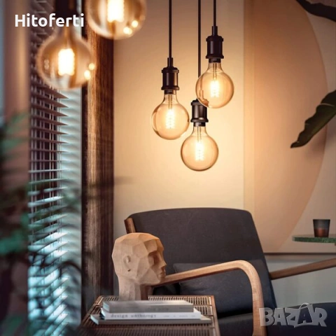 Крушка Philips Lighting Hue White filament G93, снимка 2 - Крушки - 54874763
