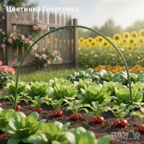 Опора за оранжерия тип арка - издръжлива стомана с полиетиленово покритие