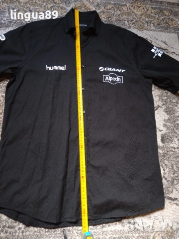 Hummel Giant Alpecin мъжка риза с къс ръкав размер L, снимка 3 - Ризи - 55224552