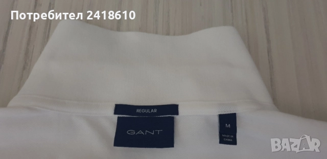 GANT Pique Cotton Size M НОВО! ОРИГИНАЛ! Мъжка Тениска!, снимка 4 - Тениски - 54971645