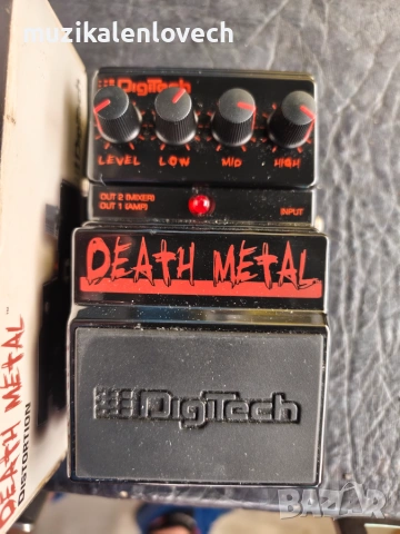 Digitech Death Metal Distortion Pedal - дист педал за ел китара, снимка 2 - Китари - 55135030