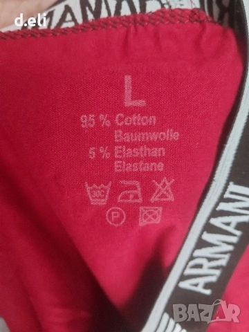 ARMANI Size M-L 100% Памук, снимка 3 - Бельо - 54690637