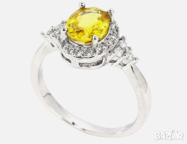 СРЕБЪРЕН ПРЪСТЕН  С ТИТАНИТ (МАДАГСКАР), снимка 2 - Пръстени - 53975668